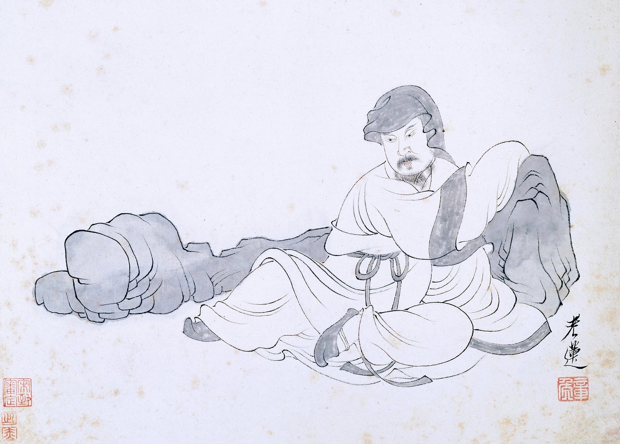 Scene fra en eremits liv af Chen Hongshou