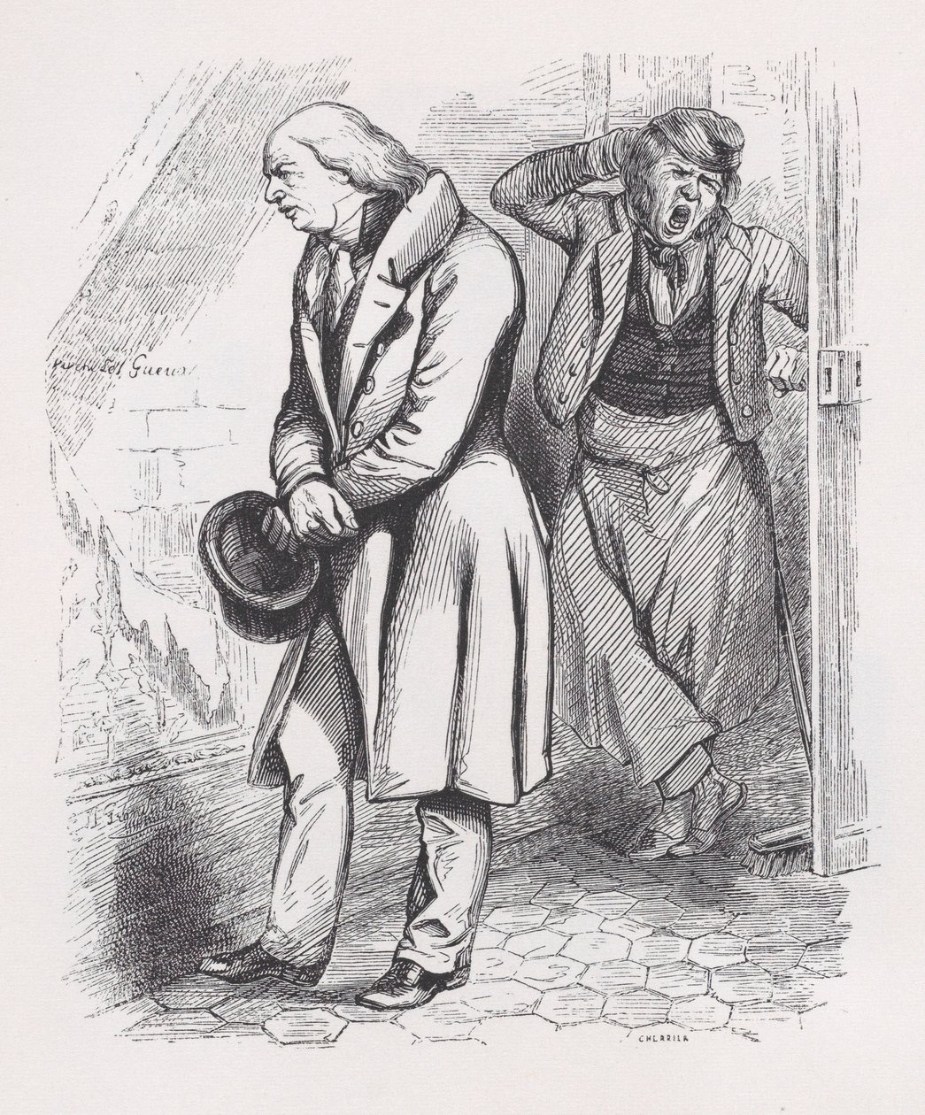 Loftet fra The Complete Works of Béranger, 1836. af Cherrier