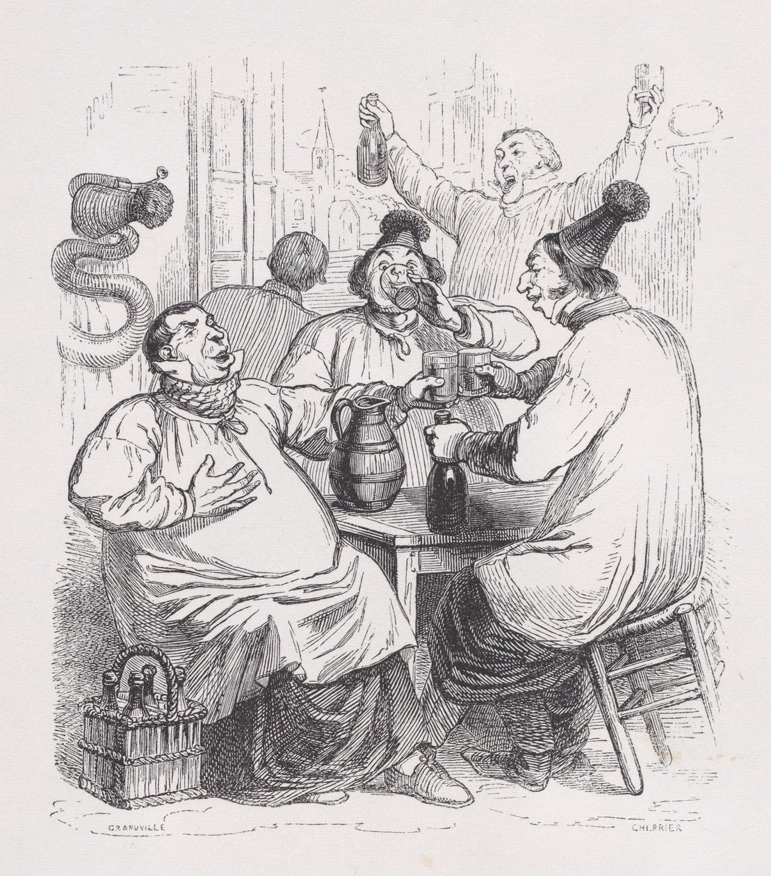 Sognesangerne fra Bérangers samlede værker, 1836. af Cherrier