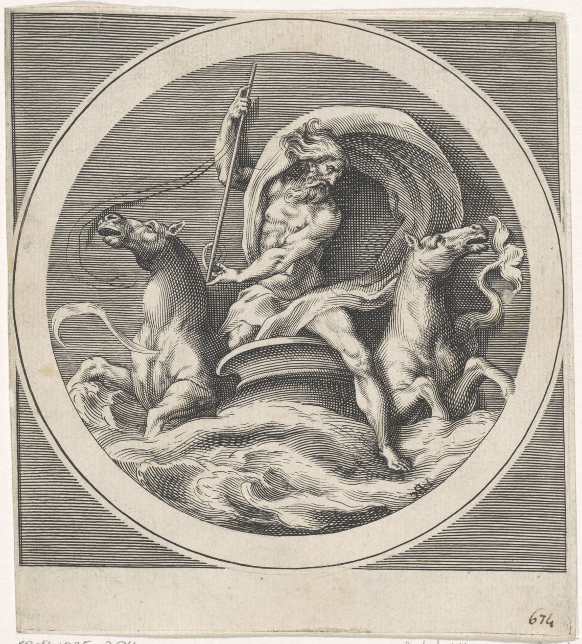 Neptun Gods and Goddesses (kopier) (serietitel) af Cherubino Alberti (possibly)