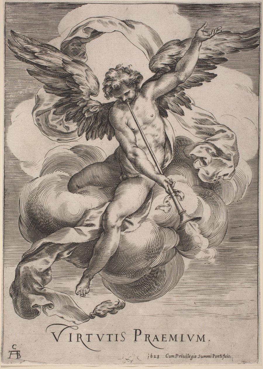 En allegorisk figur: Dydens belønning af Cherubino Alberti