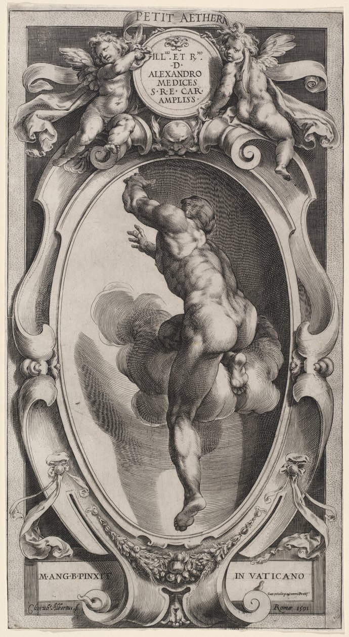 En velsignet Ånd af Cherubino Alberti after Michelangelo