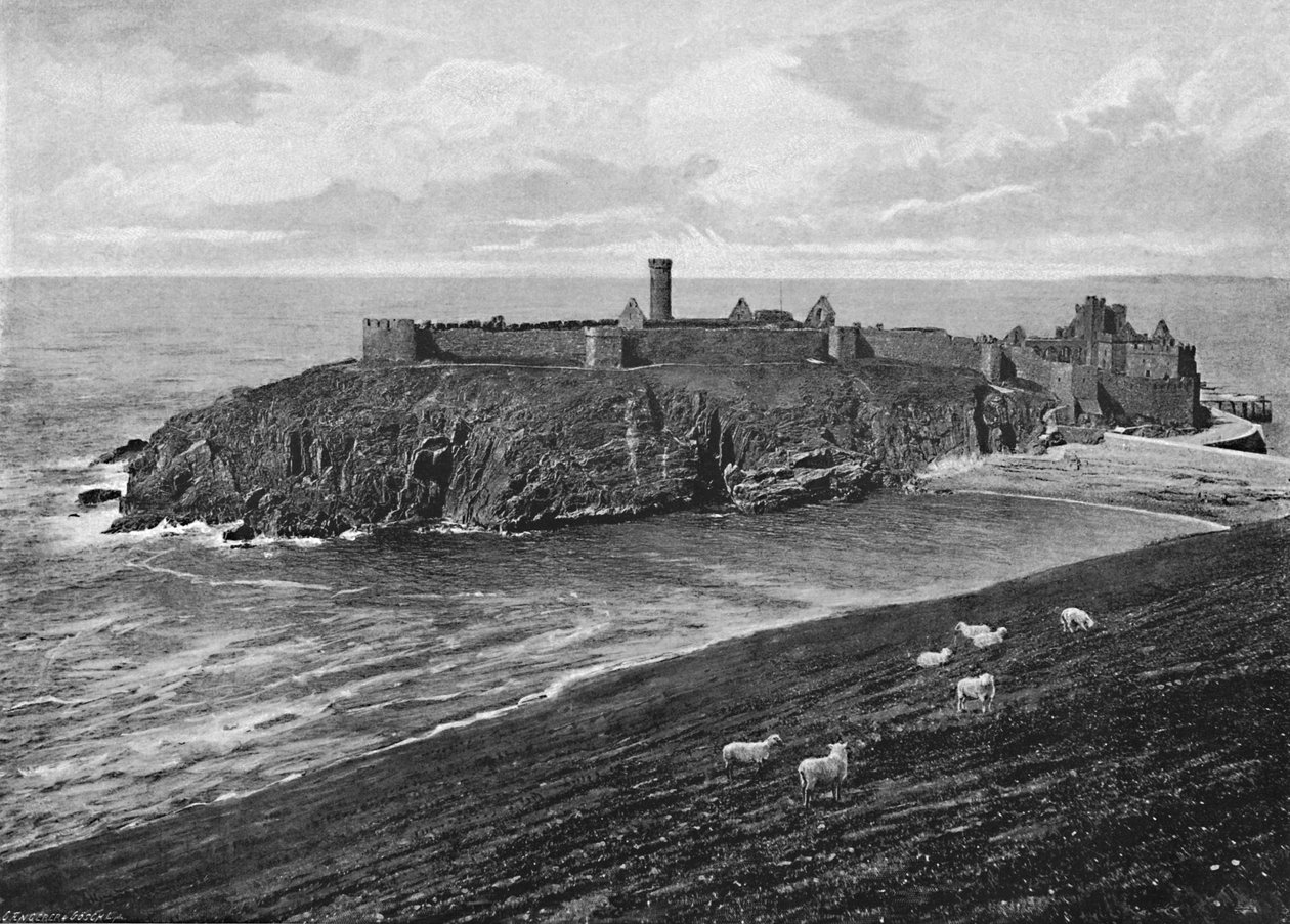 St. Patricks Island, Peel, Isle of Man, c1896 af Chester Vaughan