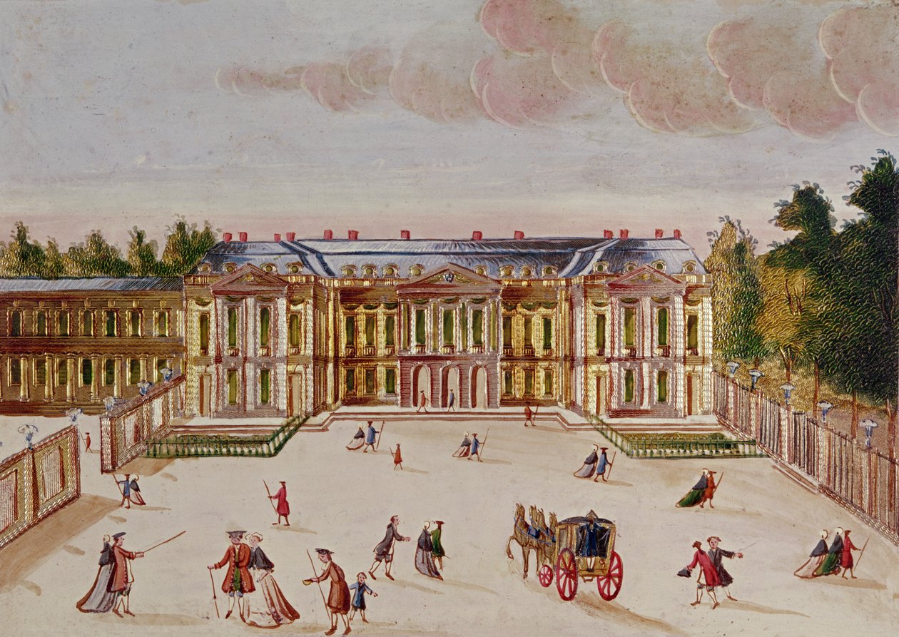 Chateau de Choisy, gårdspladsen af Chevalier