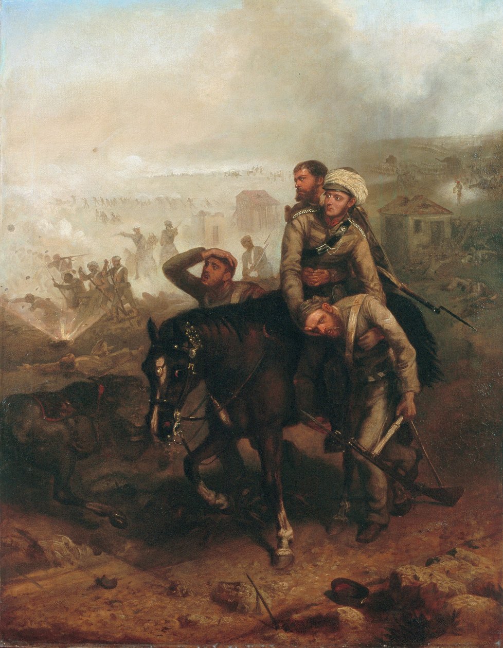 Løjtnant William George Cubitt (1835-1903) opnåede Victoria Cross i Lucknow under det indiske mytteri den 30. juni 1857, ca. 1860 af Chevalier Louis William Desanges
