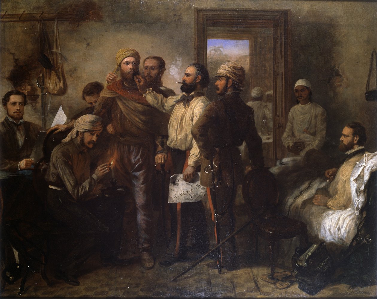Thomas Henry Kavanagh VC (1821-82) forklædt som indfødt under det indiske mytteri under belejringen af Lucknow den 9. november 1857, ca. 1860. af Chevalier Louis William Desanges
