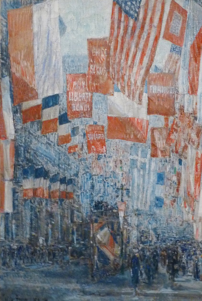 Avenue of the Allies, 5th Avenue, New York af Childe Hassam