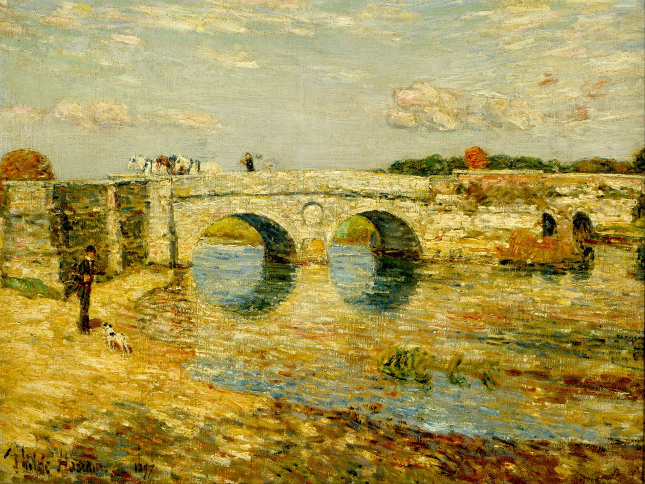 Bro over Stour af Childe Hassam