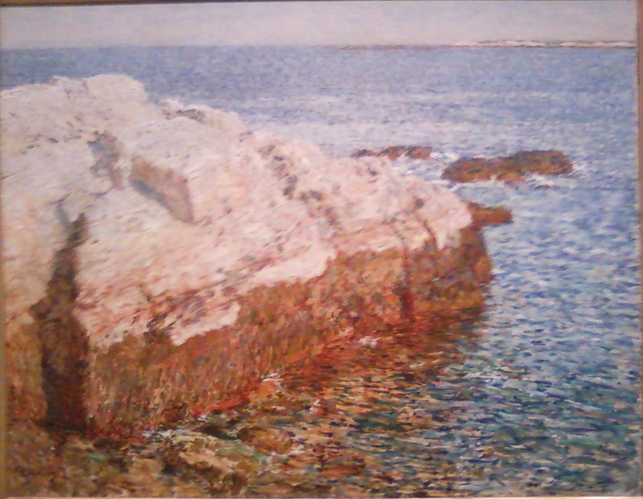 Cliff Rock-Appledore af Childe Hassam