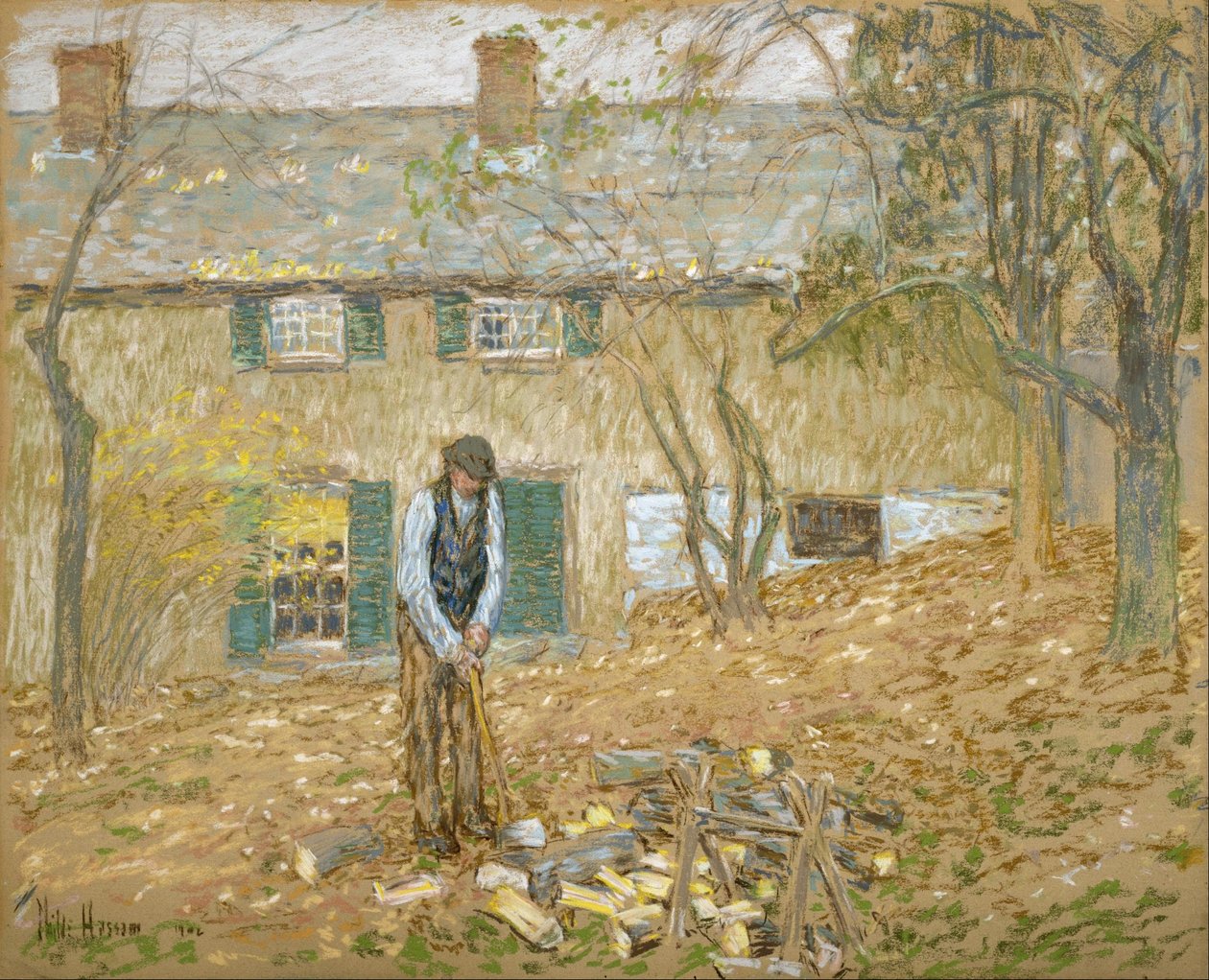 Træhakker af Childe Hassam