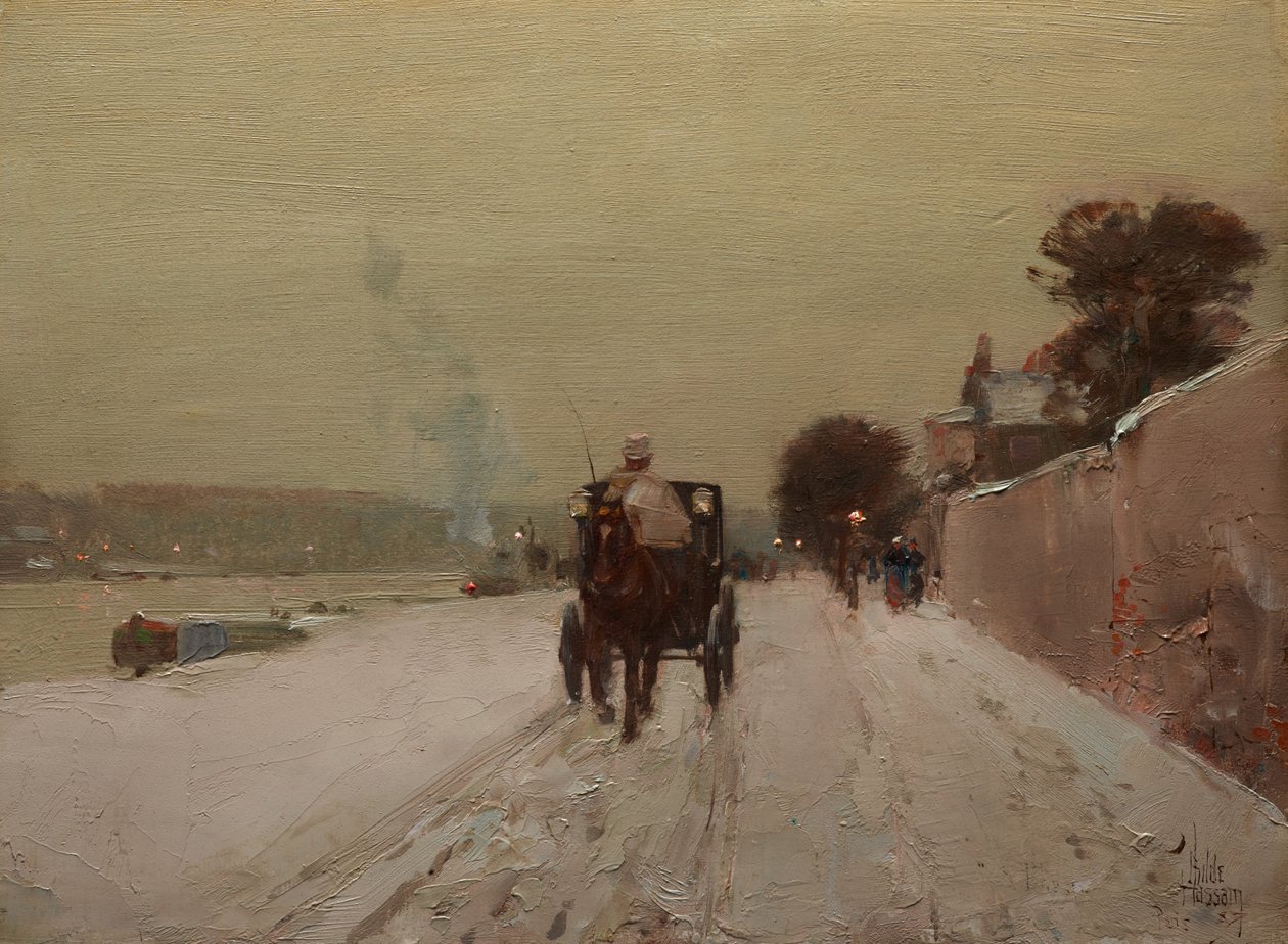 Langs Seinen, Vinter af Childe Frederick Hassam