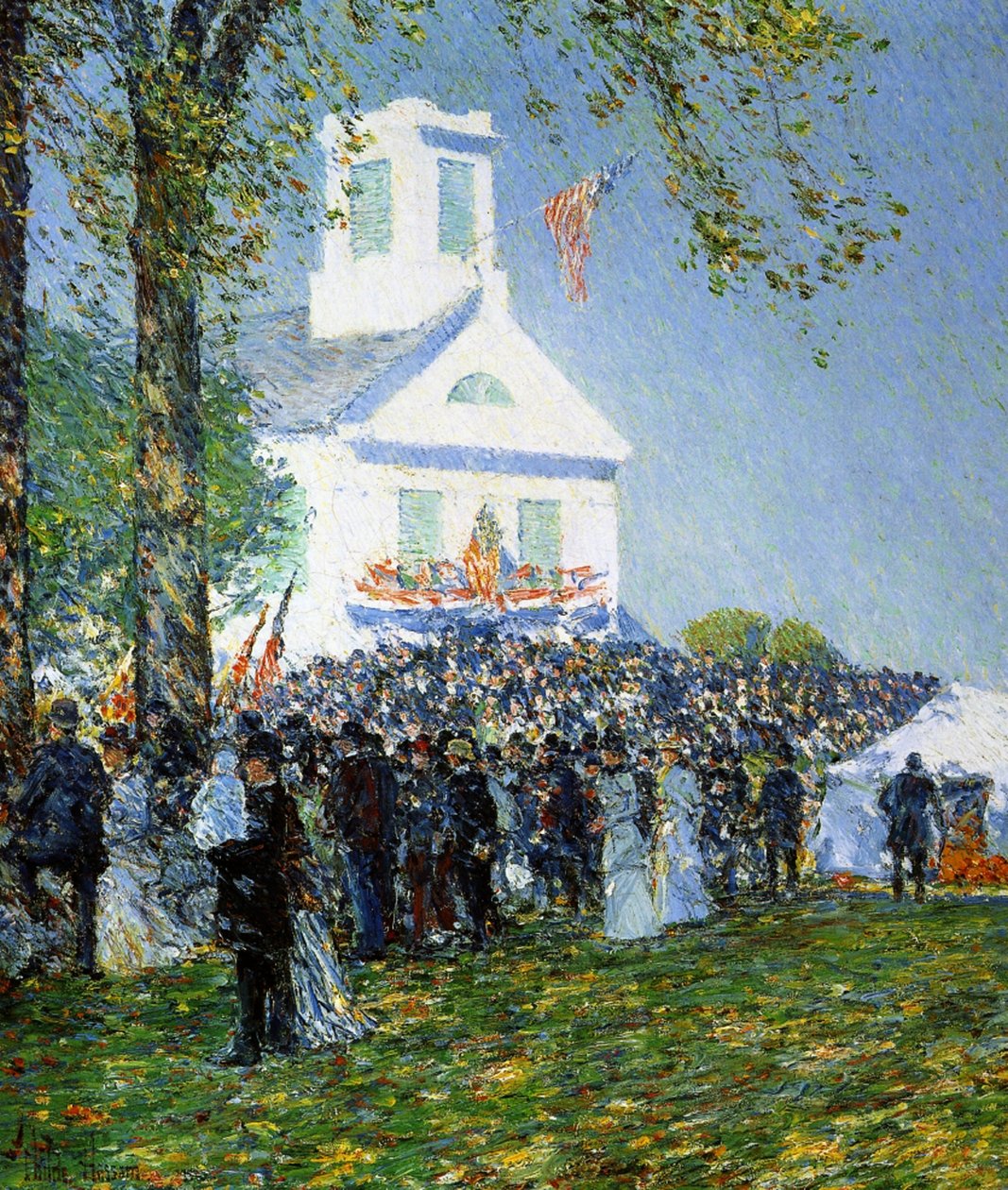 En amerikansk Country Fair af Childe Frederick Hassam
