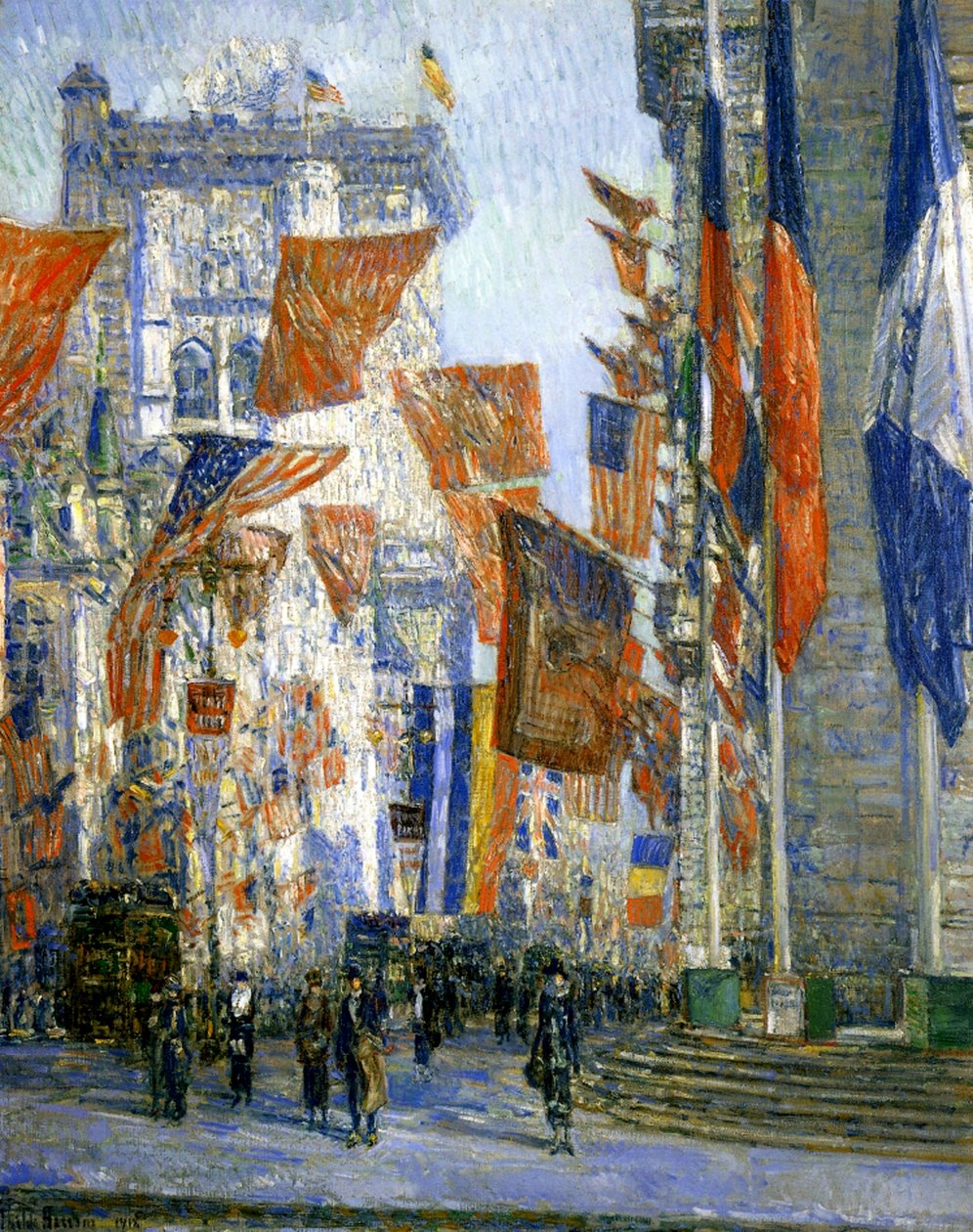 Allieredes Avenue af Childe Frederick Hassam