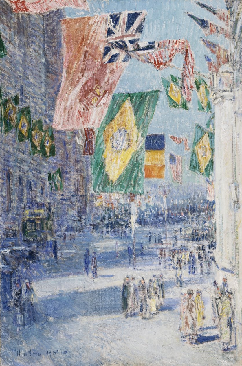 Allieredes Avenue: Brasilien, Belgien af Childe Frederick Hassam