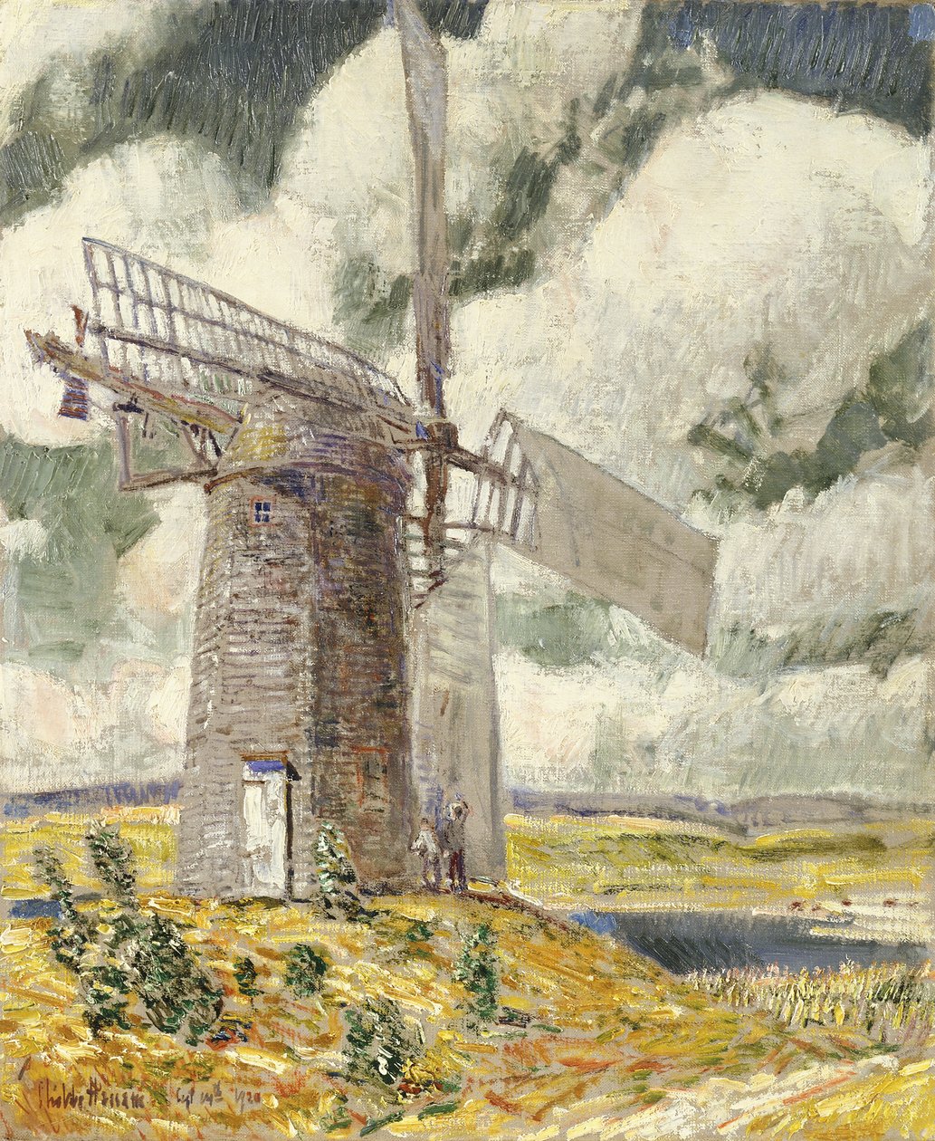 Bukkesejl på den gamle mølle af Childe Frederick Hassam