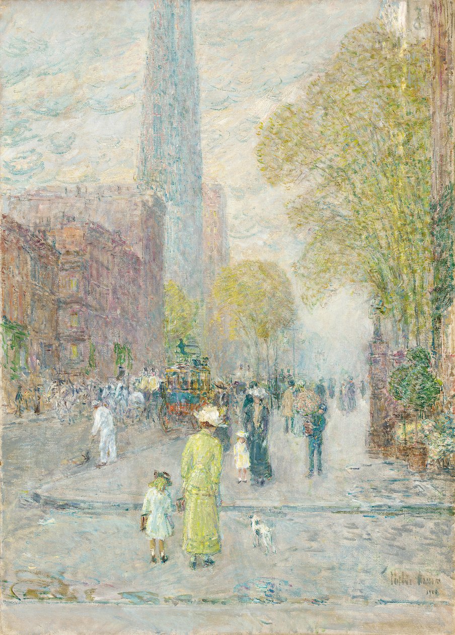 Cathedral Spires, Forårsmorgen af Childe Frederick Hassam