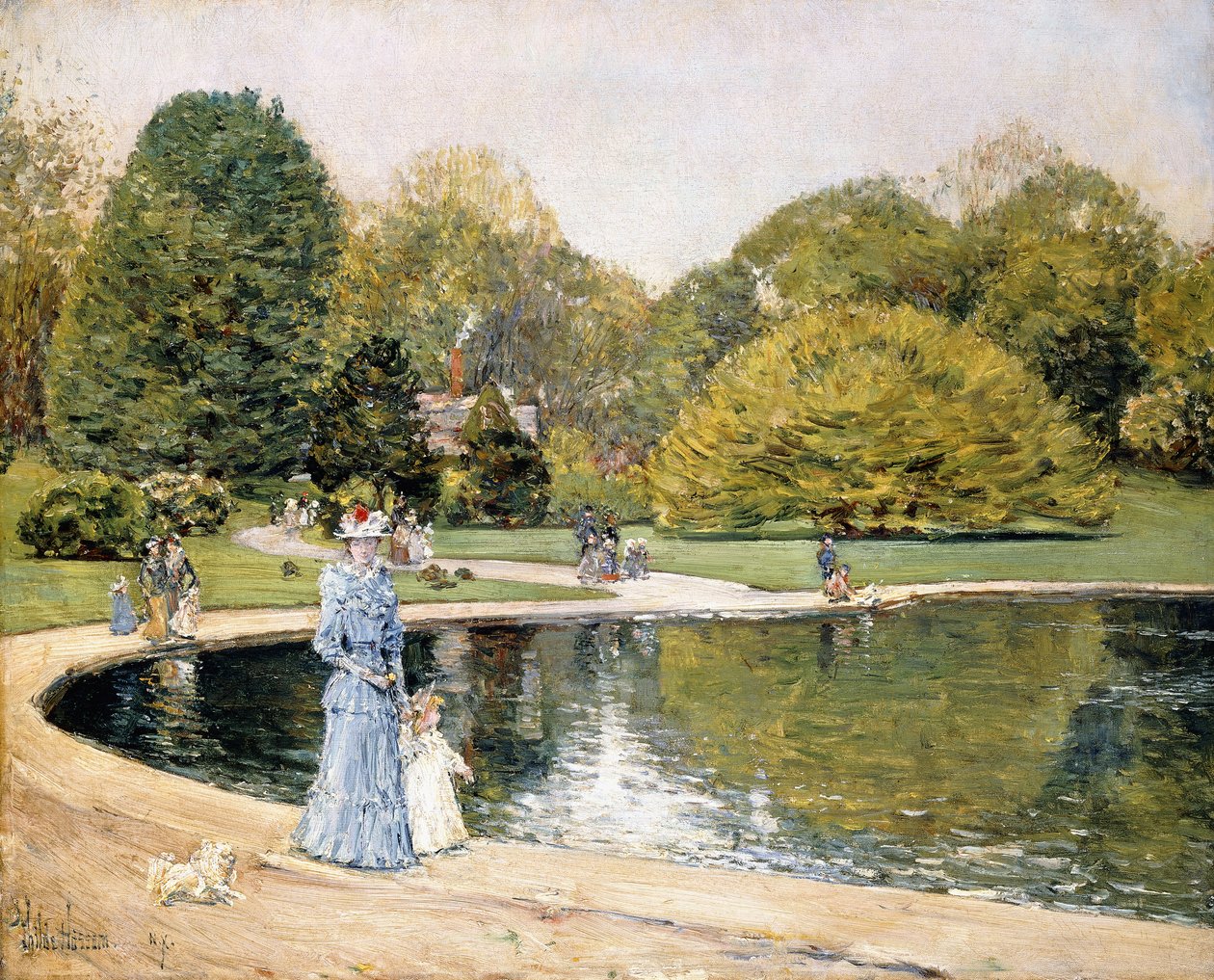 Central Park af Childe Frederick Hassam