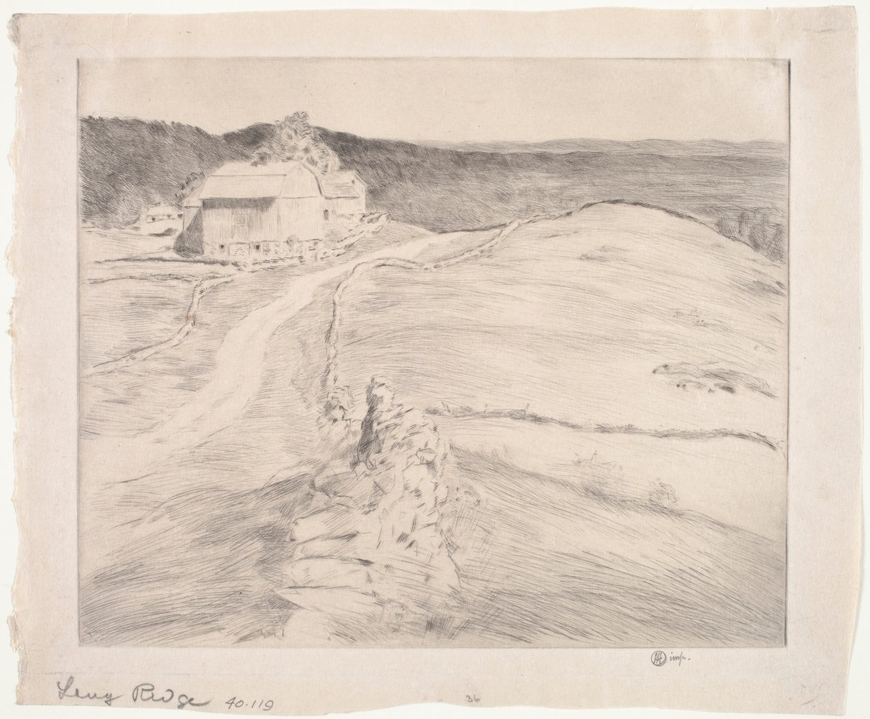 Lang Ridge af Childe Frederick Hassam
