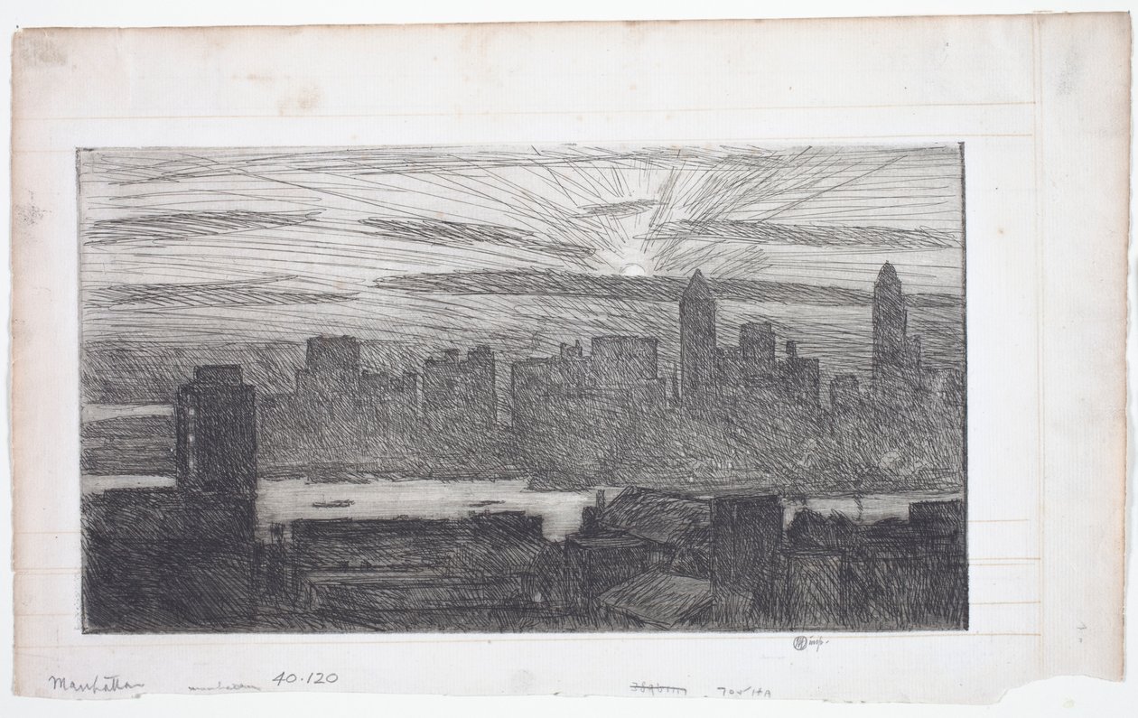 Manhattan af Childe Frederick Hassam