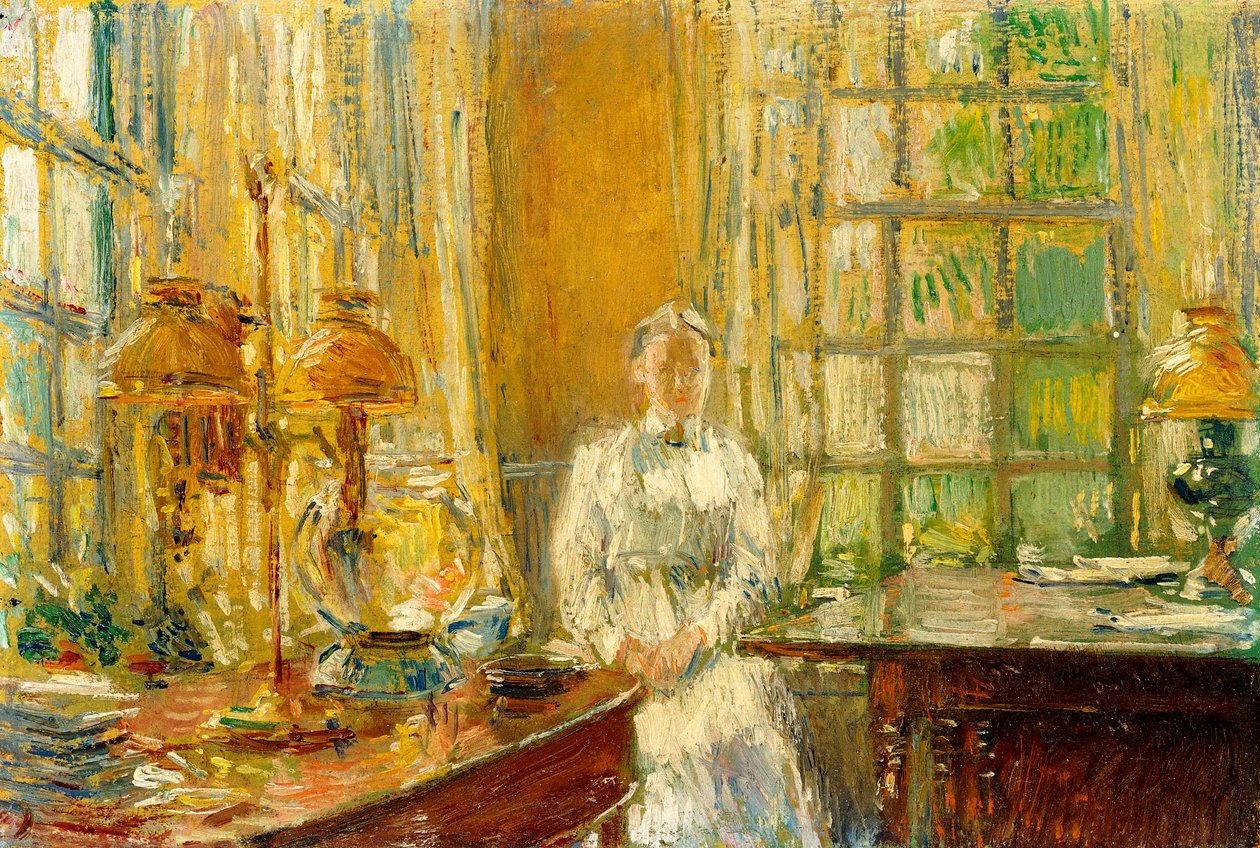 Mrs. Holley fra Cos Cob af Childe Frederick Hassam