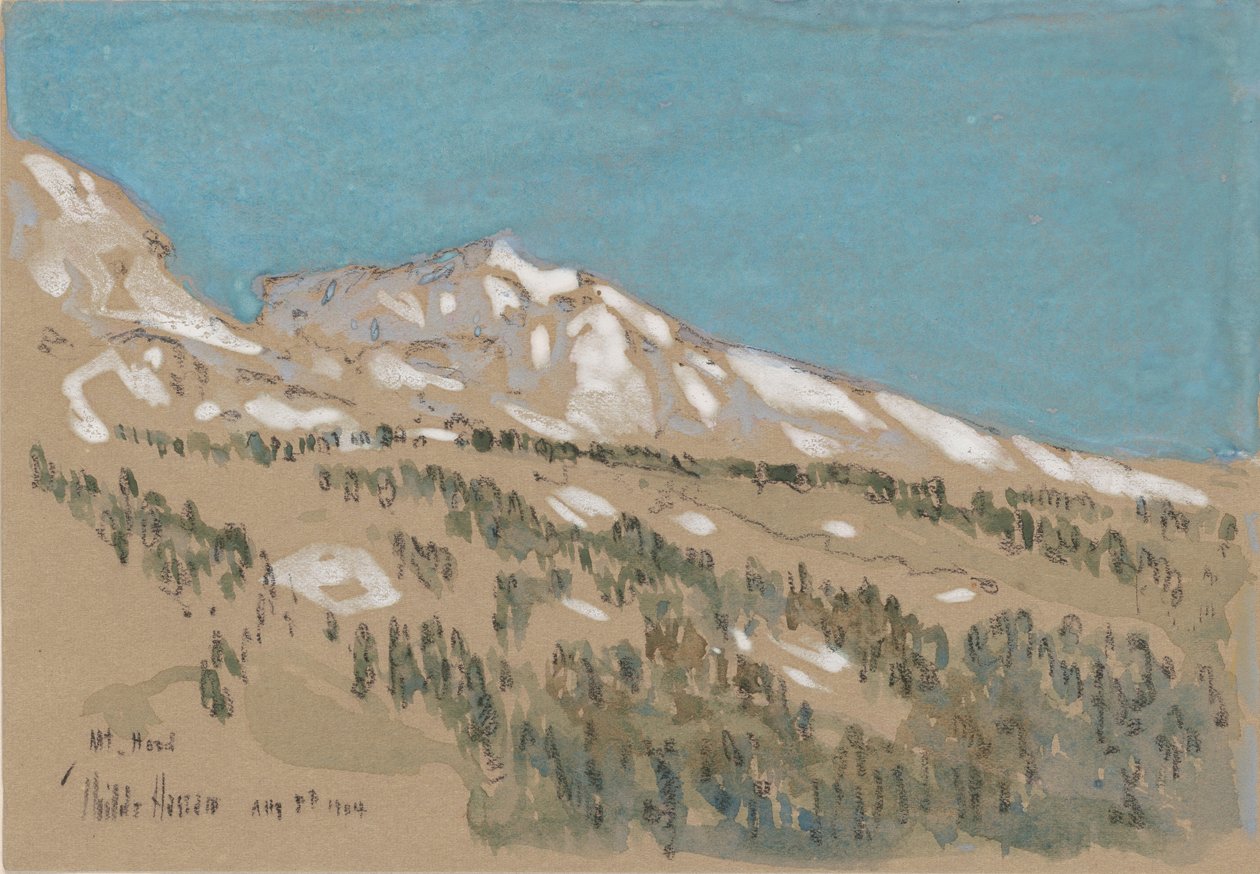 Mt. Hood af Childe Frederick Hassam