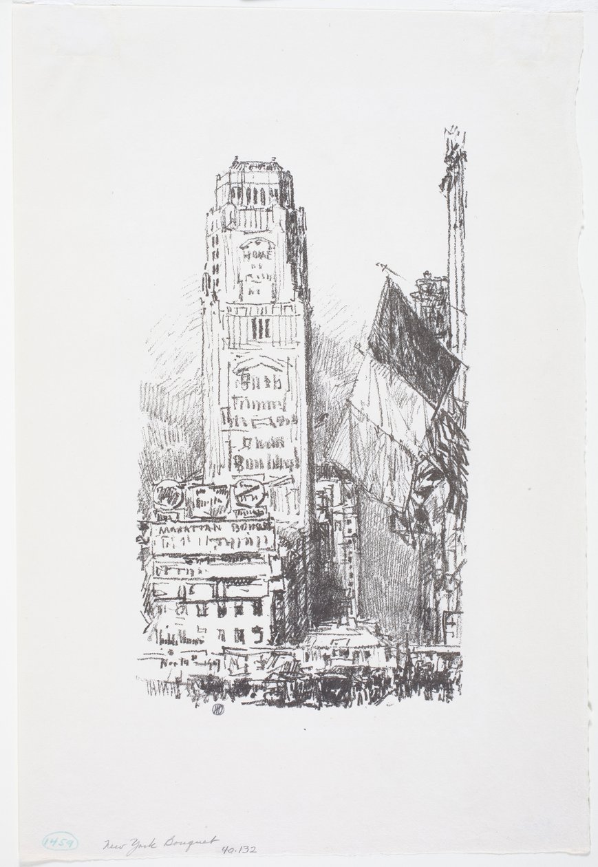 New York buket af Childe Frederick Hassam