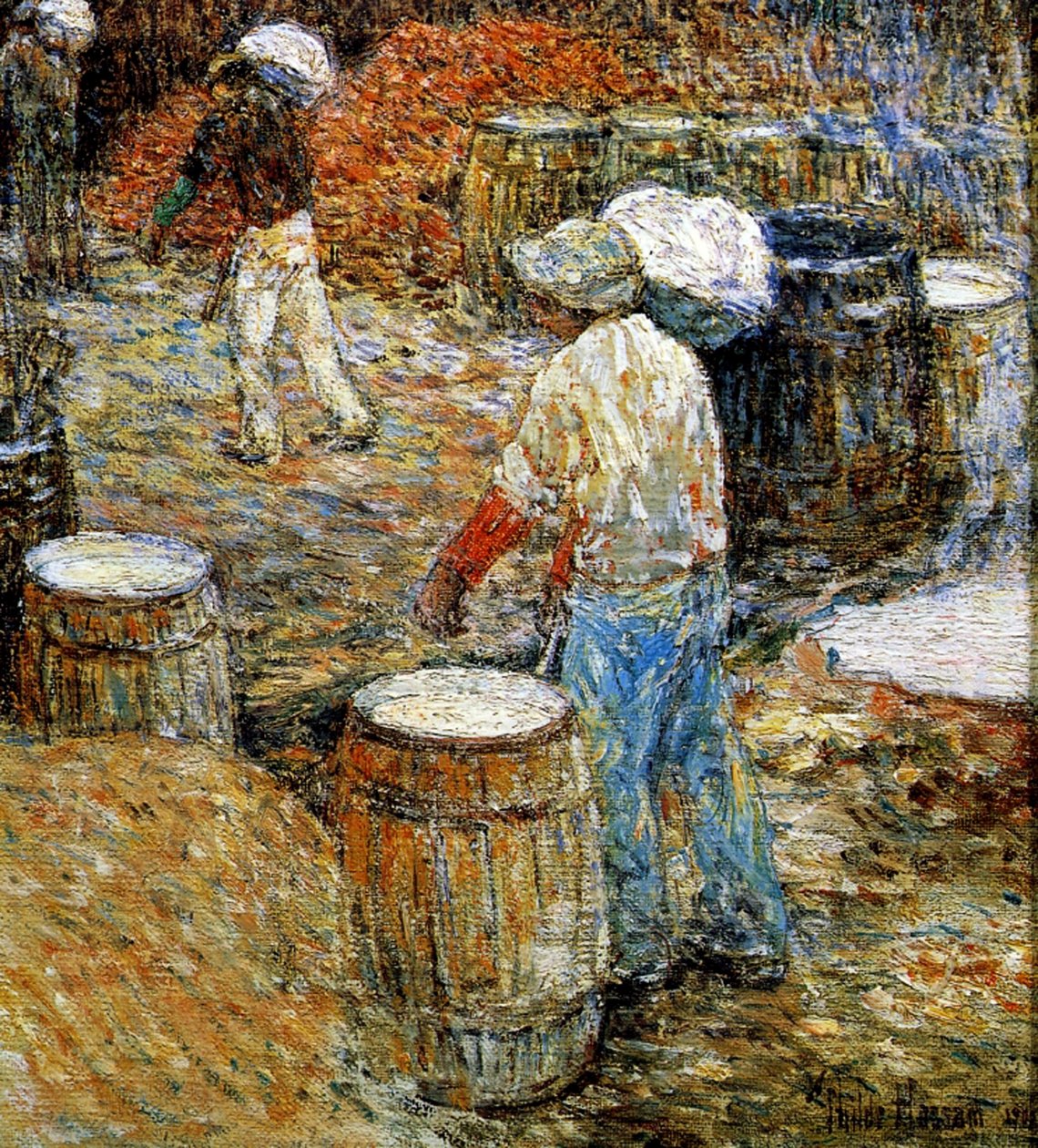 New York, Hod Carriers af Childe Frederick Hassam