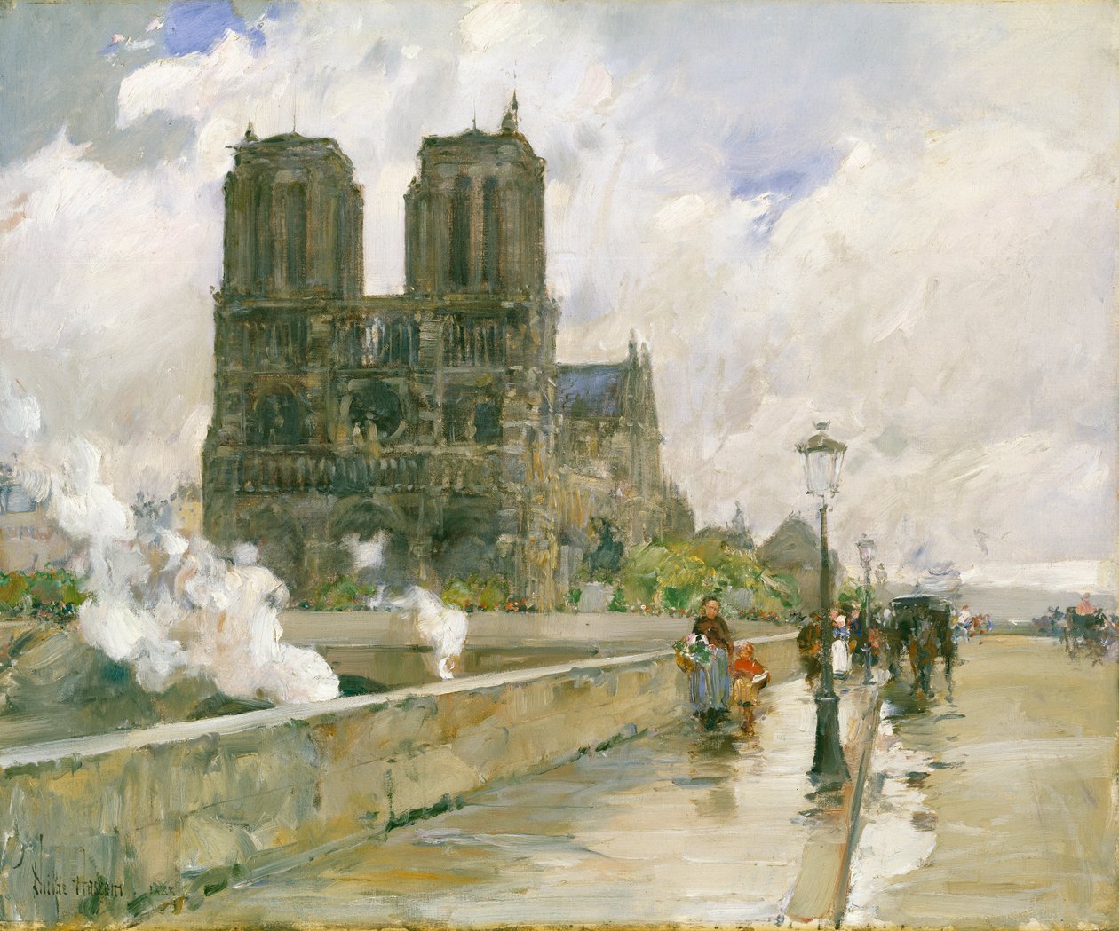 Notre Dame-katedralen, Paris af Childe Frederick Hassam