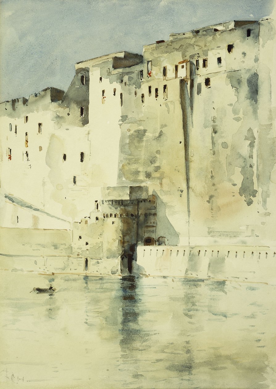 Gamle fæstning Napoli af Childe Frederick Hassam