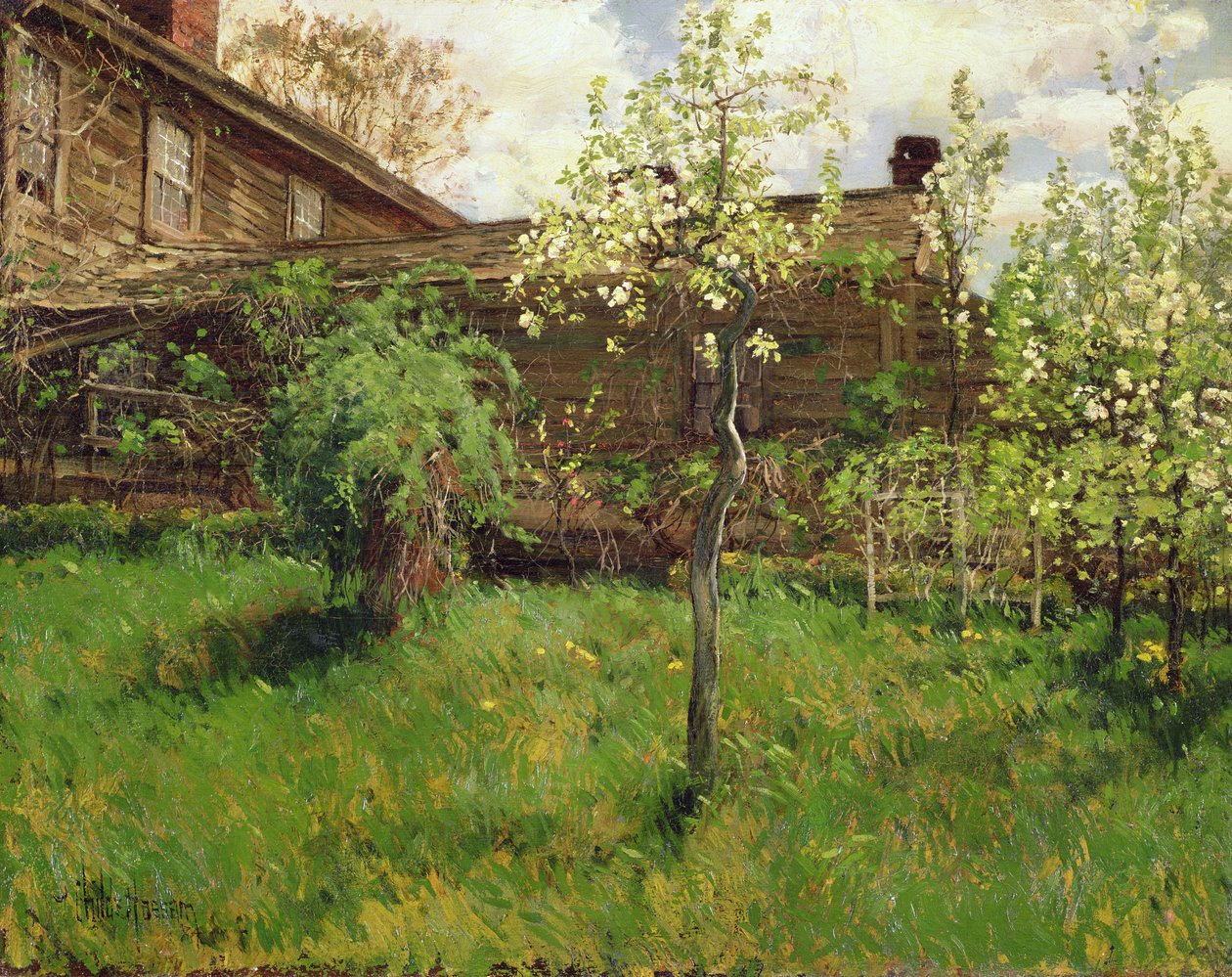 Old House, Dorchester af Childe Frederick Hassam