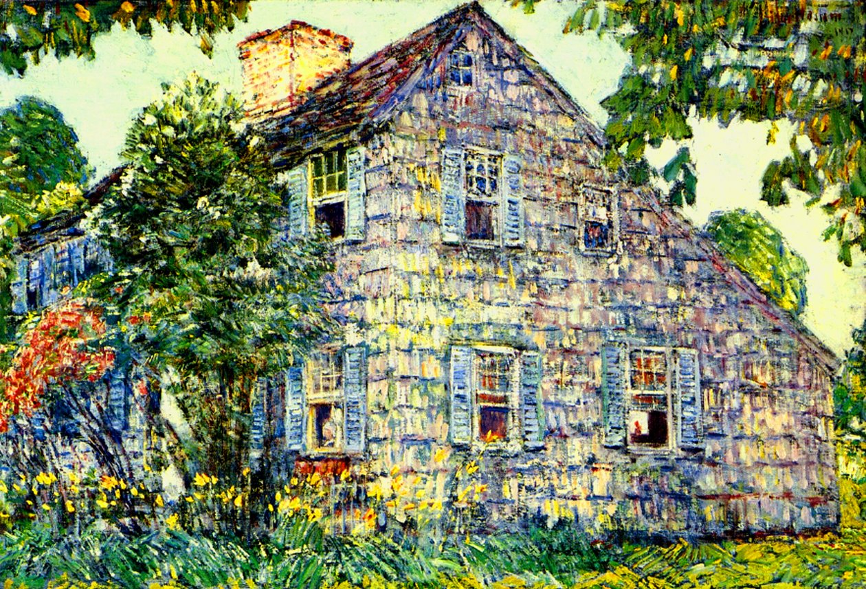 Old House, East Hampton af Childe Frederick Hassam