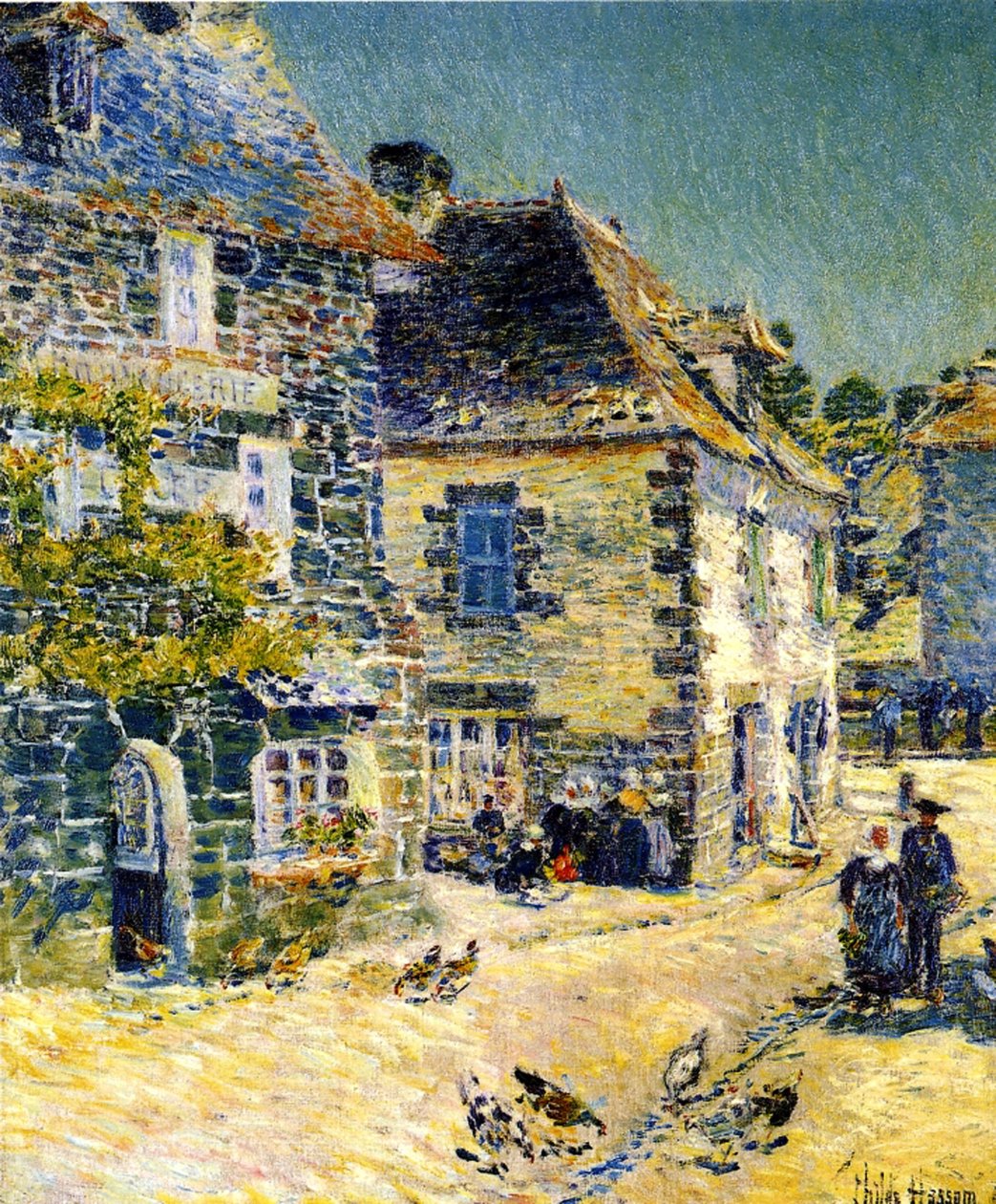 Pont Aven, Bretagne af Childe Frederick Hassam