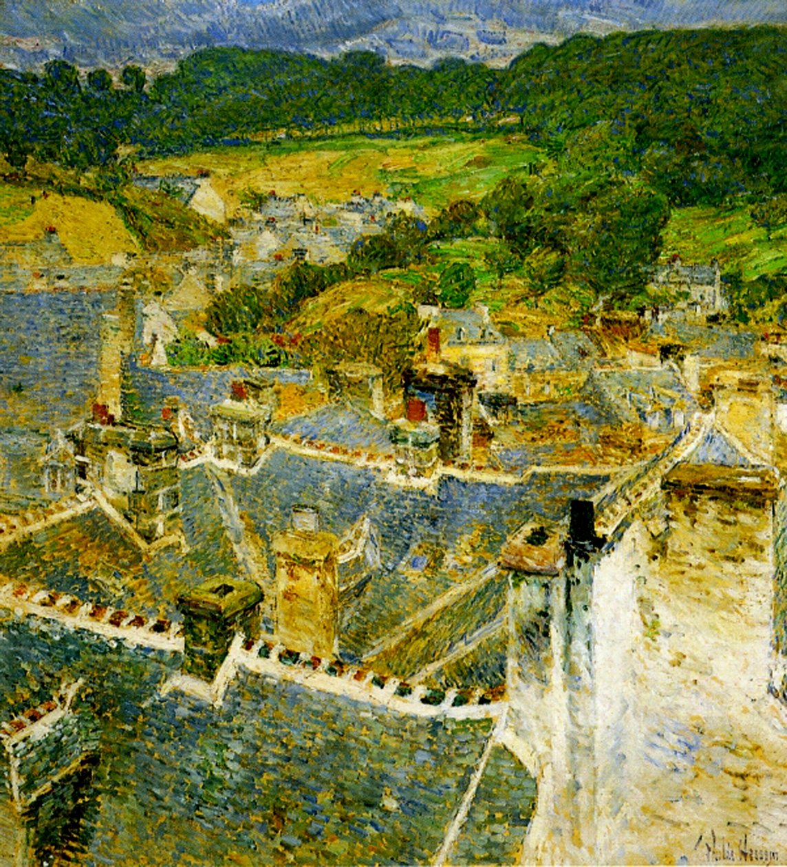 Tage, Pont-Aven, Bretagne af Childe Frederick Hassam
