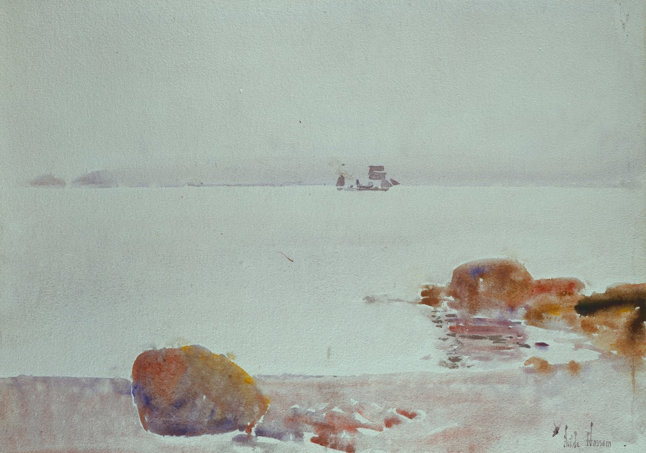 Havlandskab (akvarel på papir) af Childe Frederick Hassam