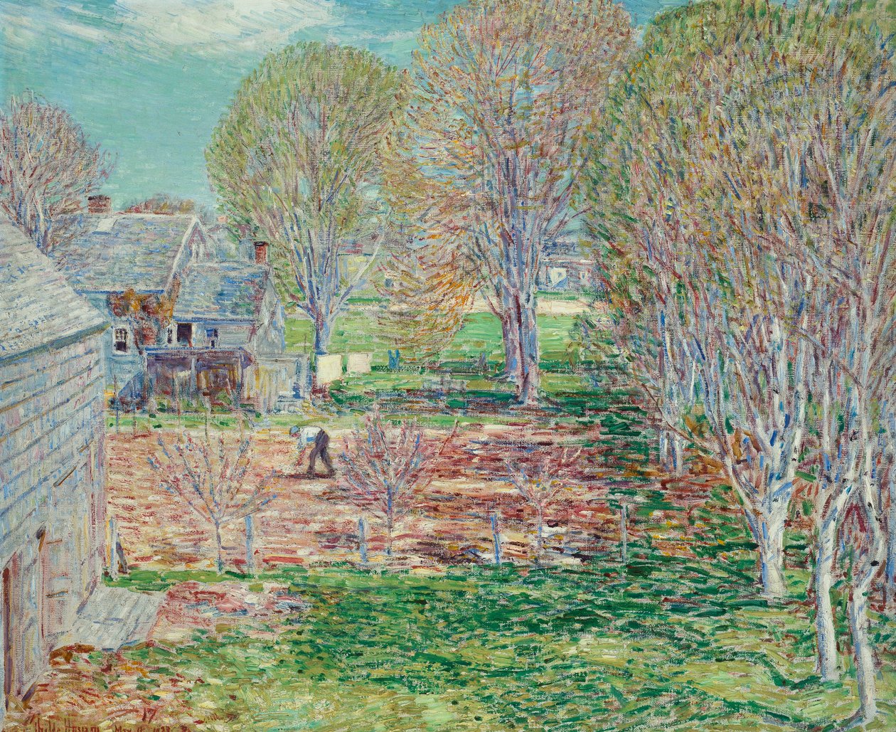 Forårsbeplantning af Childe Frederick Hassam