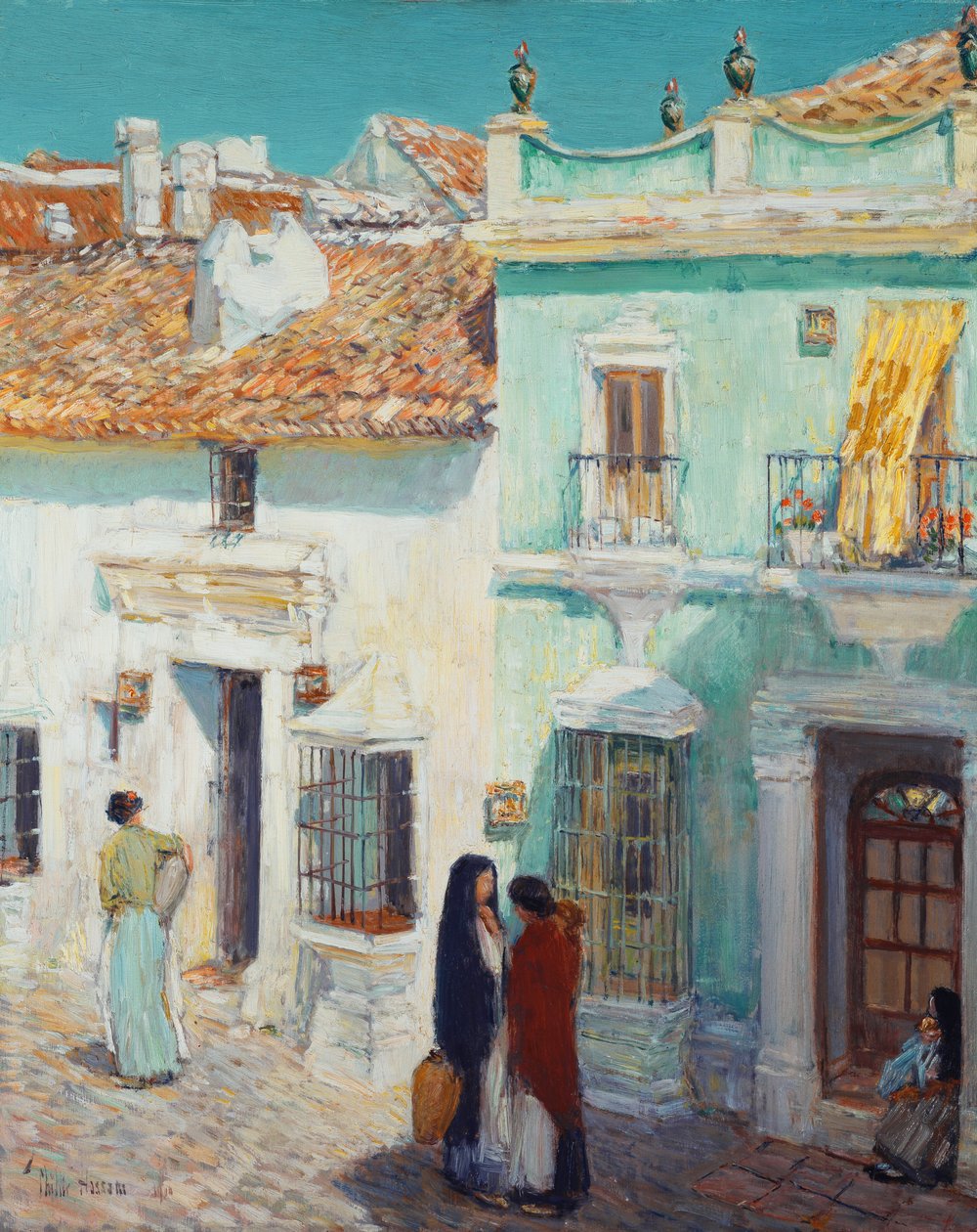 Gadescene, La Ronda, Spanien af Childe Frederick Hassam