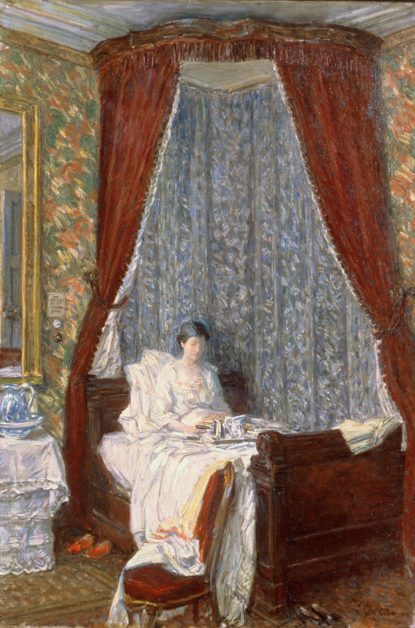 Den franske morgenmad af Childe Frederick Hassam
