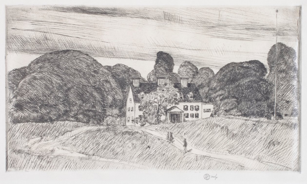 Lion Gardiner Manor af Childe Frederick Hassam