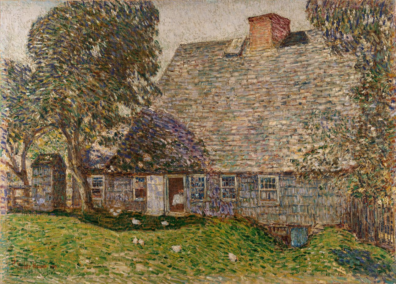 The Old Mulford House, East Hampton af Childe Frederick Hassam