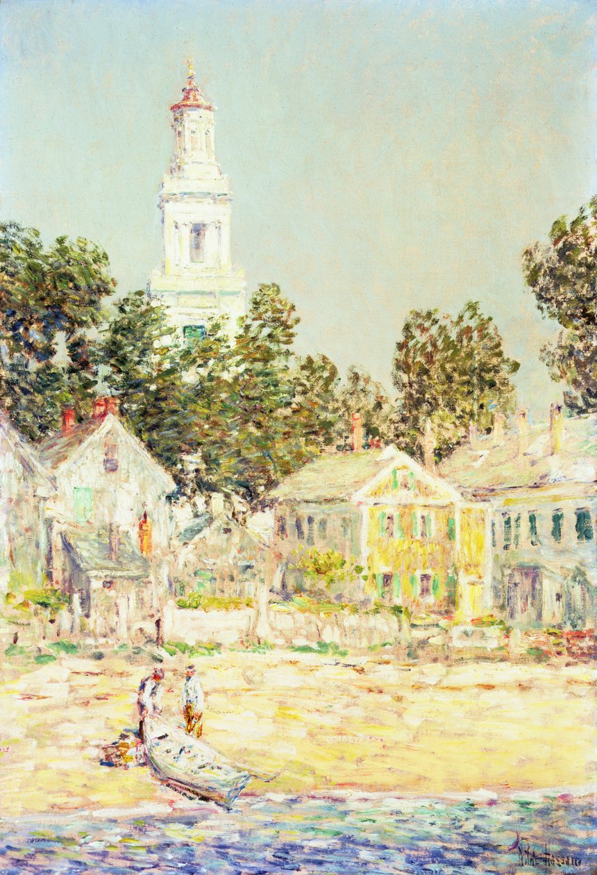 White Church, Provincetown af Childe Frederick Hassam