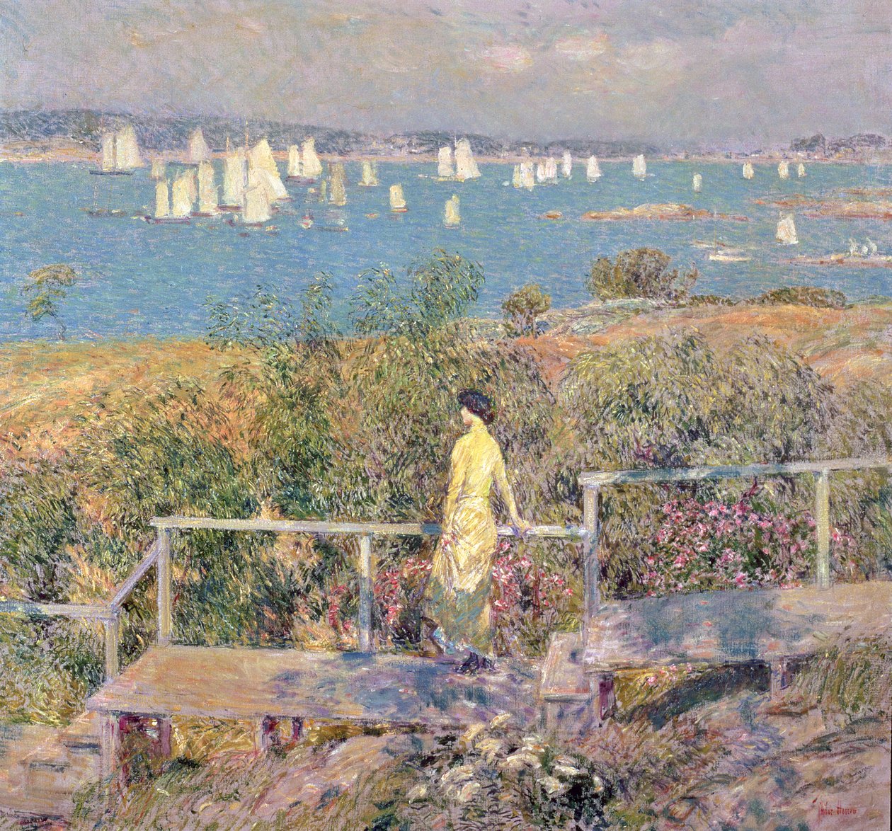 Yachts, Gloucester af Childe Frederick Hassam