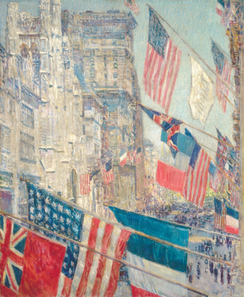 Allieredes dag, maj 1917 af Childe Hassam