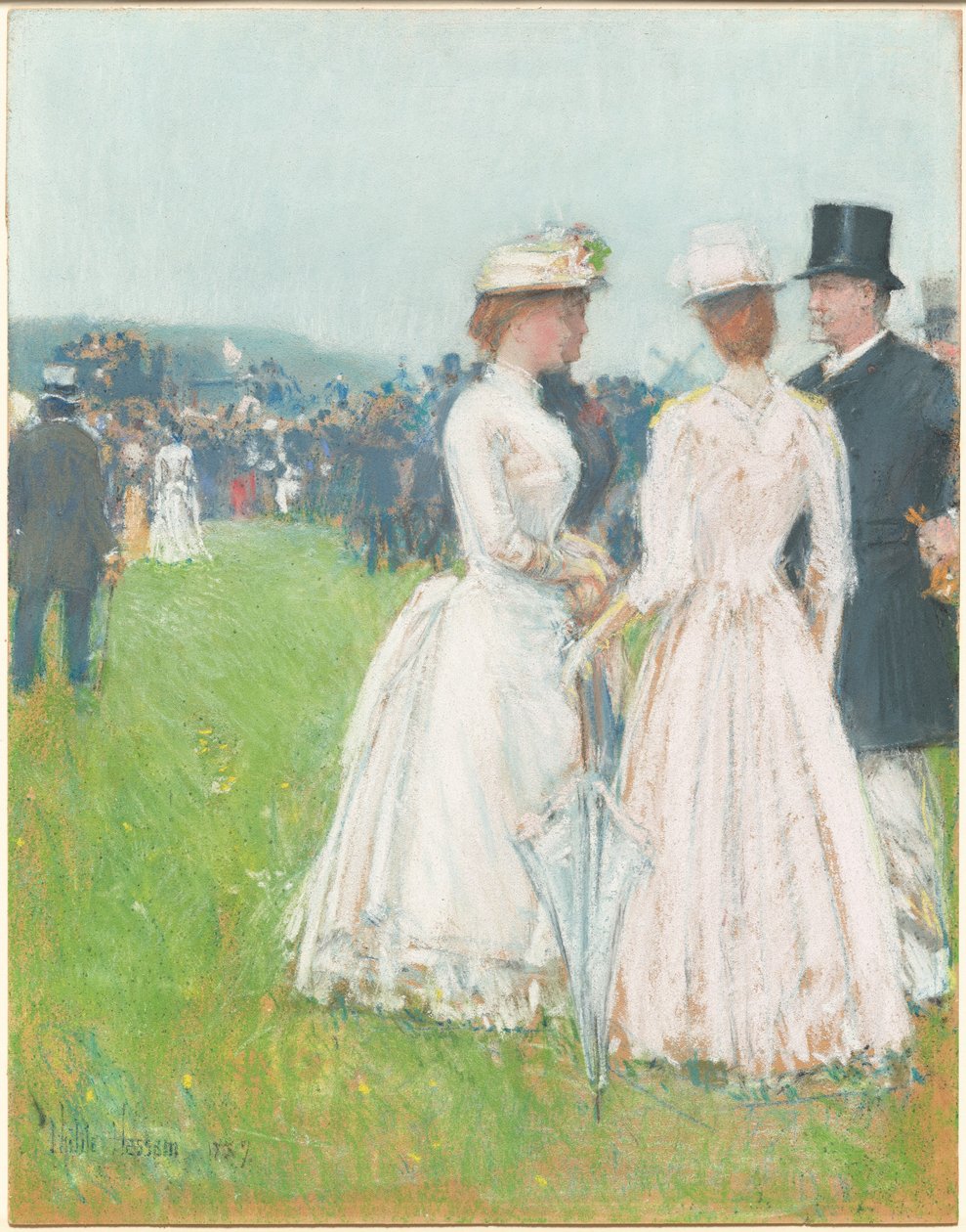 Ved Paris Grand Prix (ved Paris Grand Prix) af Childe Hassam