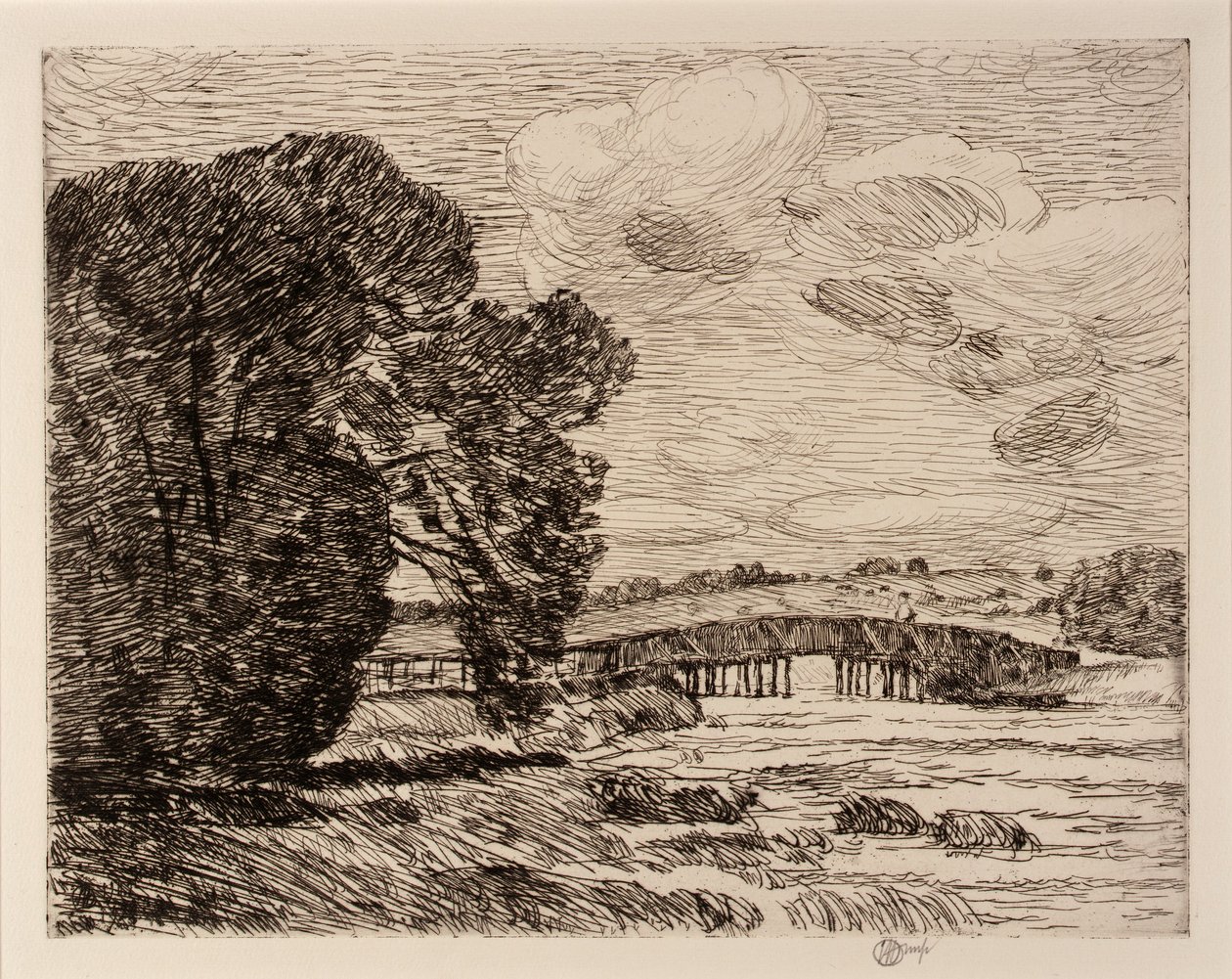 Broen ved Old Lyme af Childe Hassam