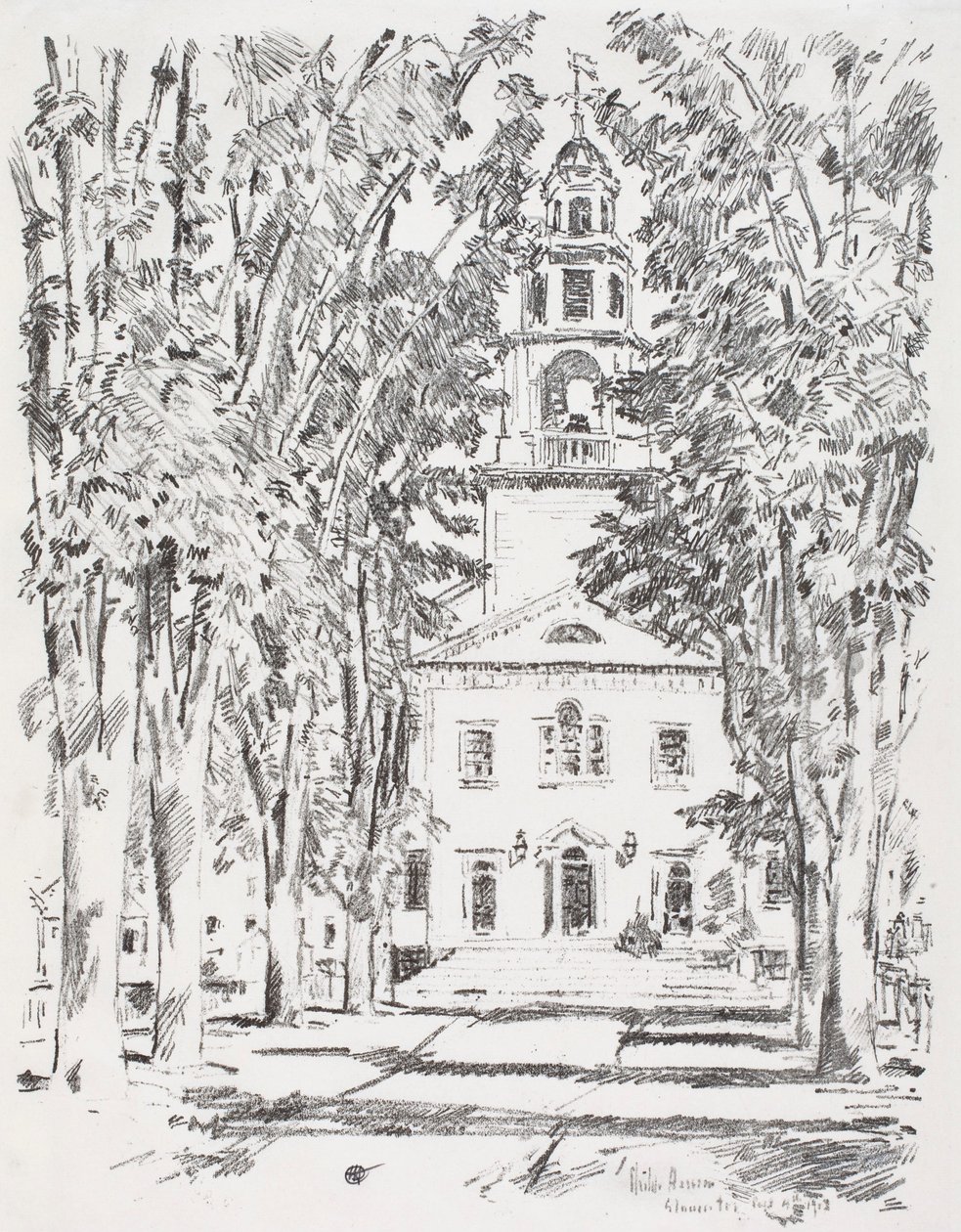 Kolonikirke, Gloucester af Childe Hassam