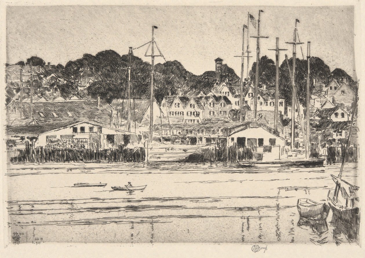 Gloucester, Inner Harbor, 1919 af Childe Hassam