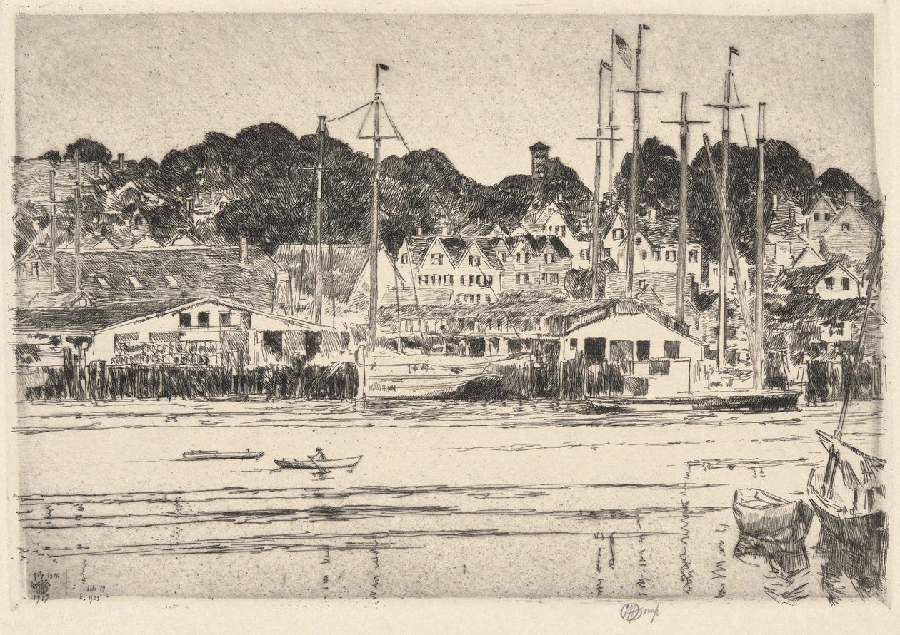 Gloucester, Inner Harbor, 1919 af Childe Hassam