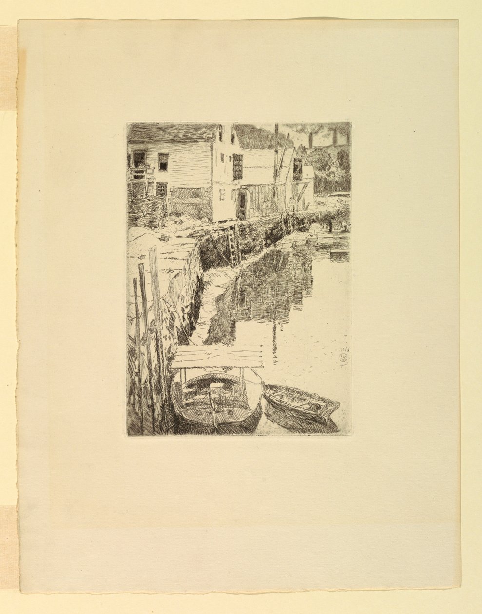 Havn: Cos Cob, Connecticut af Childe Hassam