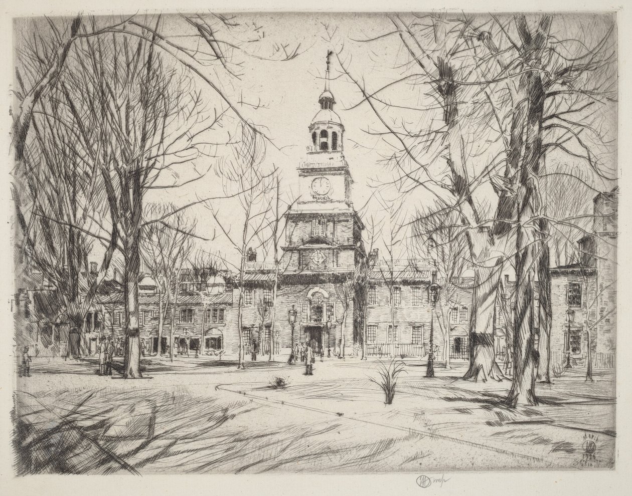 Independence Hall af Childe Hassam
