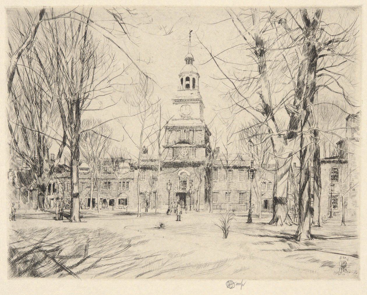 Independence Hall, Philadelphia, 1926 af Childe Hassam